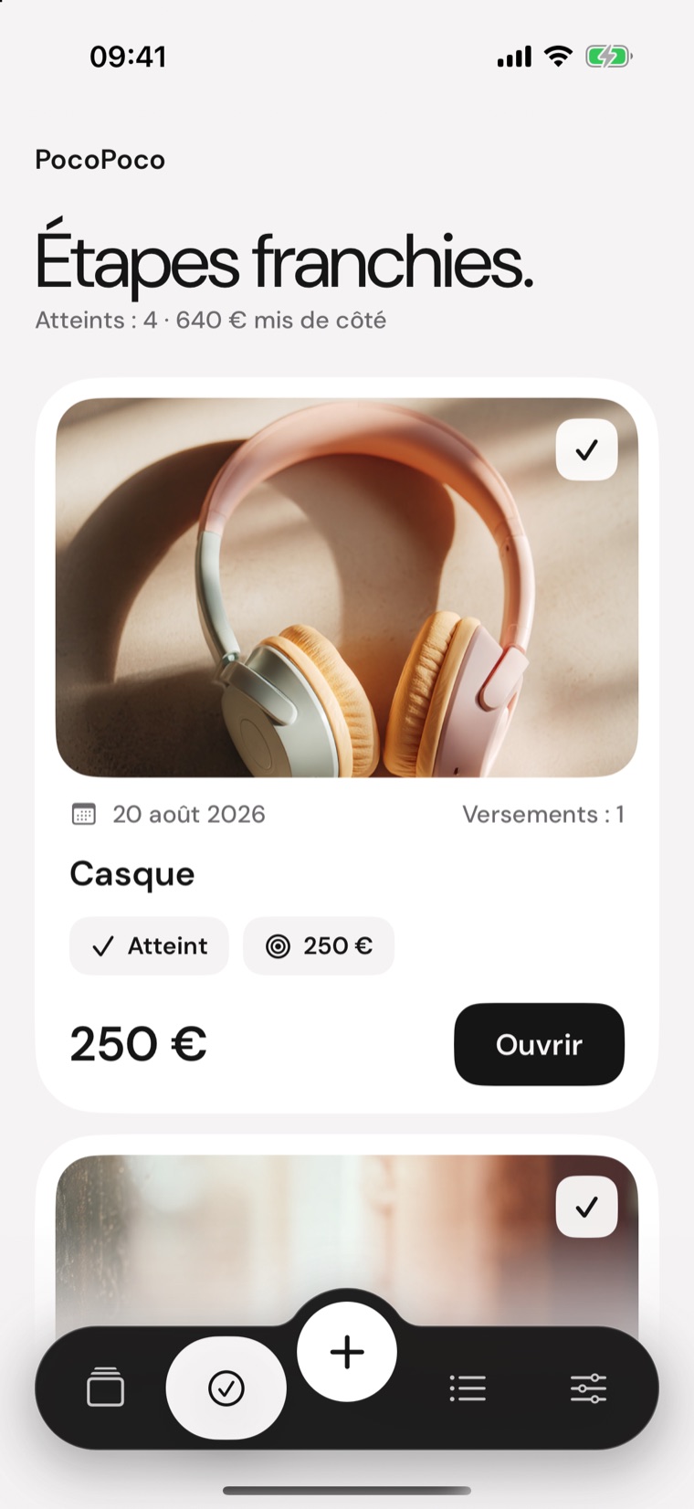 Étapes – Les projets menés à bien